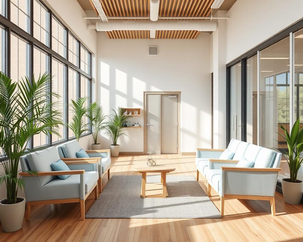Daylit patient waiting lounge